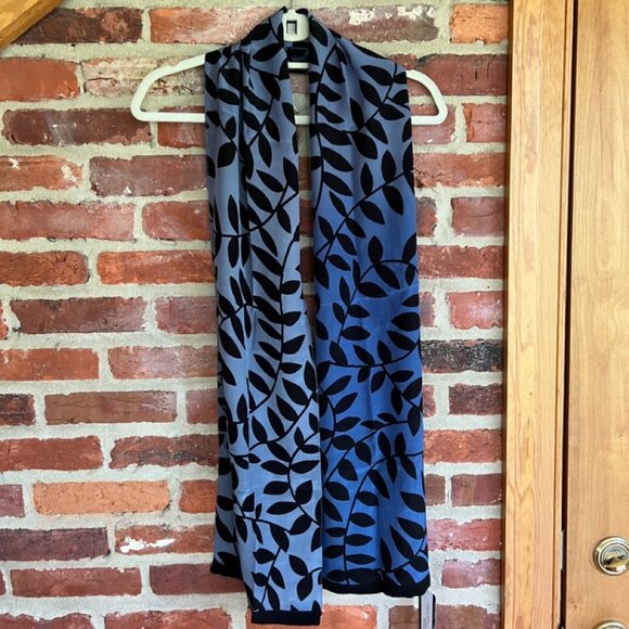 New 100% Silk Kavita Ombre Leaf Scarf - Picture 1 of 6